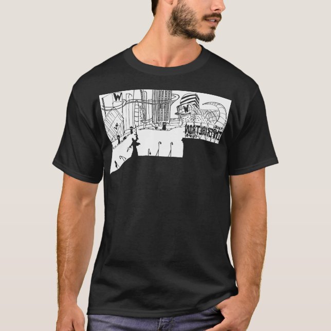 T-shirt regarder vers l'ouest (Devant)