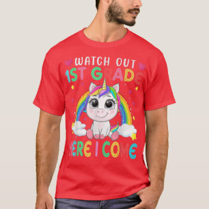 T-shirt Regardez La 1ère Année Je Reviens À L'École Uni