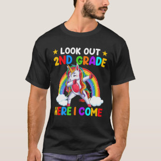 T-shirt Regardez La 2E Année Ici Je Viens Dabbing Unicorne