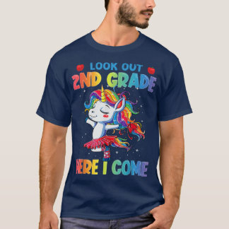 T-shirt Regardez la 2ème année ici je viens Unicorn