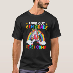 T-shirt Regardez La 6E Année Ici Je Viens Dabbing Unicorne