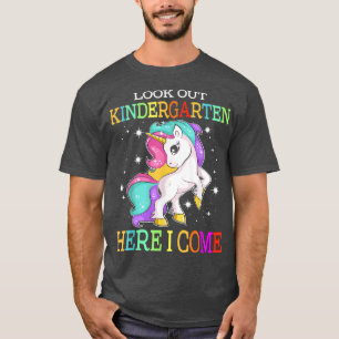 T-shirt Regardez la maternelle ici je viens Unicorn de ret