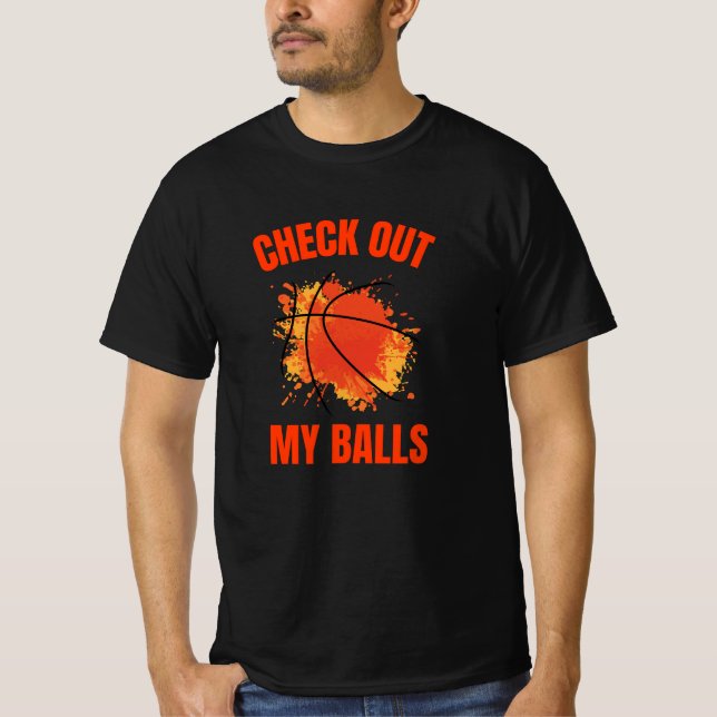 T-shirt Regardez Mes boules (Devant)