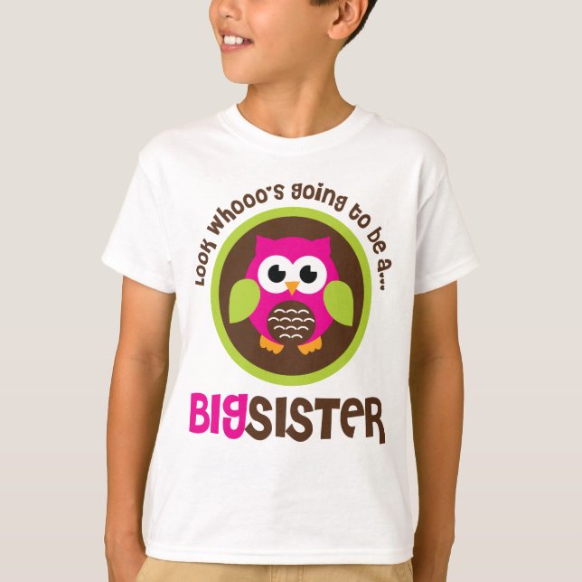 T-shirt Regardez Whoos allant être un hibou de grande (Devant)