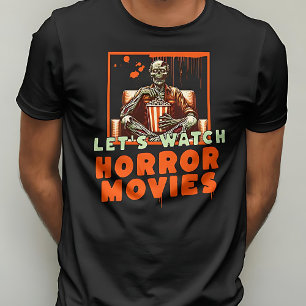 T-shirt Regardons les films d’horreur Scary Zombie Hallowe