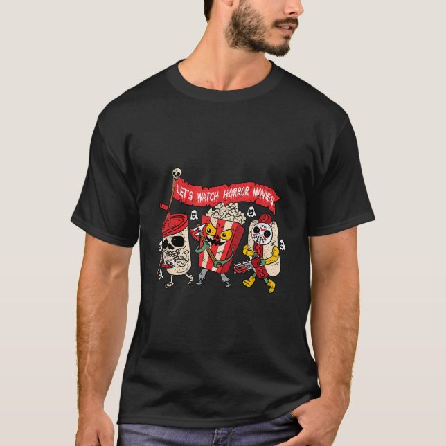 T-shirt Regardons Les Films D'Horreur Halloween Drôle Fant (Devant)