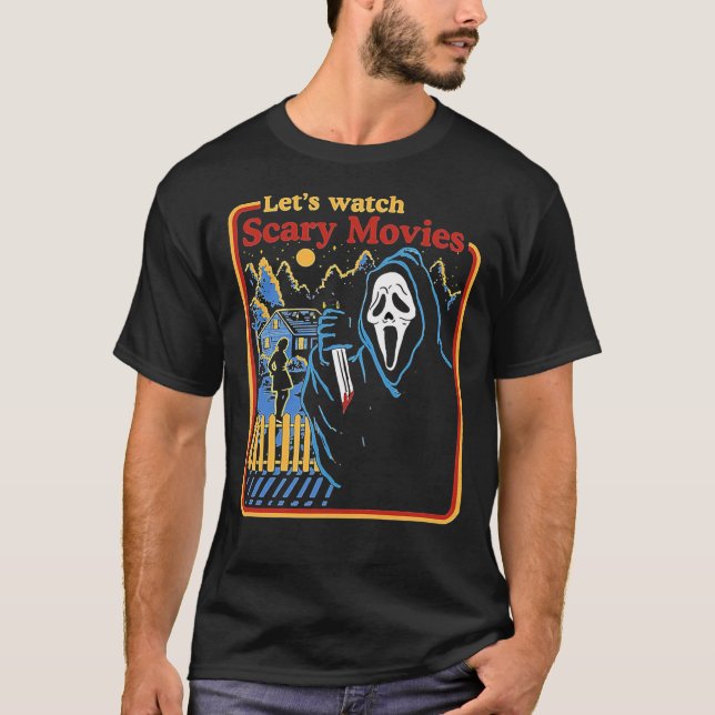 T-shirt Regardons les films d'horreur hurler Horreur actif (Devant)
