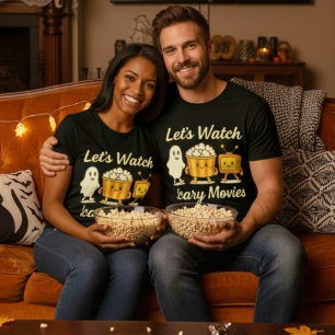 T-shirt Regardons les films effrayants Ghost Halloween Kaw