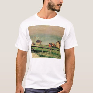 T-shirt Régate à Villerville par Gustave Caillebotte