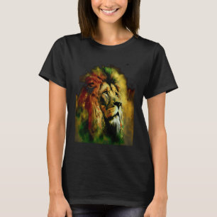 T-shirt Reggae Lion Rastafari Music Freedom Zion Jamaïque