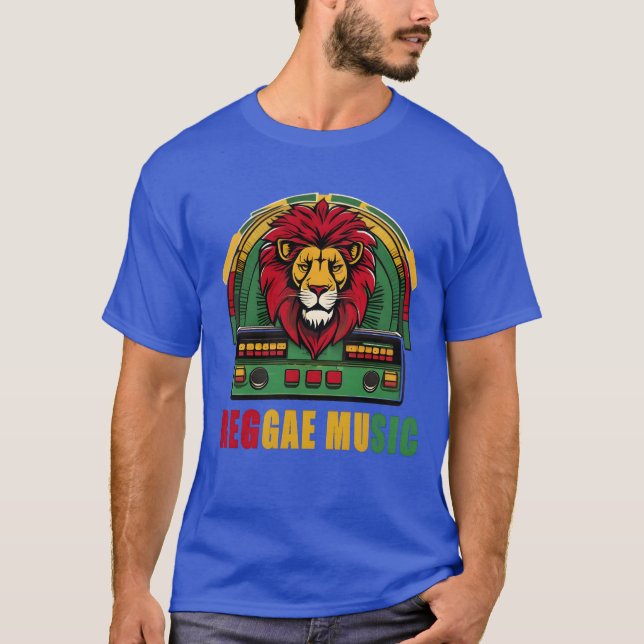 T-shirt Reggae Music Lion boy (Devant)