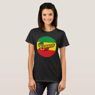 T-shirt Reggae Musique avec couleurs du drapeau reggae