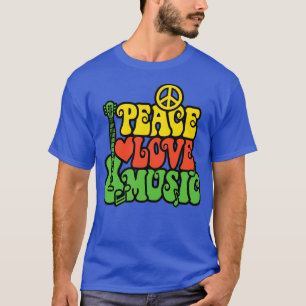 T-shirt Reggae peace love music