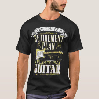 T-shirt Régime de retraite de guitare