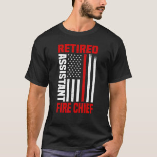 T-shirt Régime de retraite du chef des pompiers adjoint à 