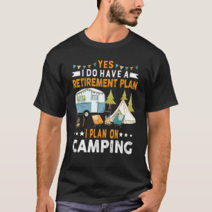 T-shirt Régime De Retraite Pour Camping Tente RV Hommes Re