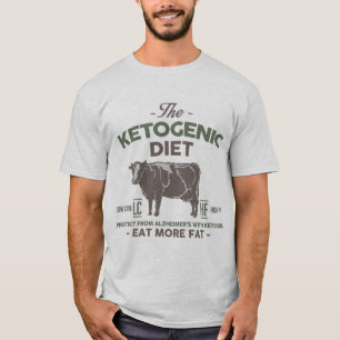 T-shirt RÉGIME KETOGENIC : Mangez gros l'aide Alzheimer,