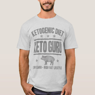T-shirt RÉGIME KETOGENIC : Sucre coupé par Guru de