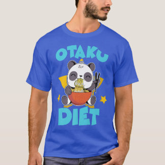 T-shirt Régime Otaku Drôle Mignonne Kawaii Panda Oear Anim
