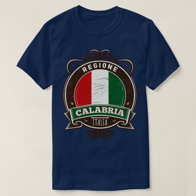 T-shirt Région Calabre Italia Design original rétro (Design devant)