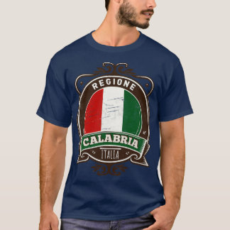 T-shirt Région Calabre Italia Design original rétro