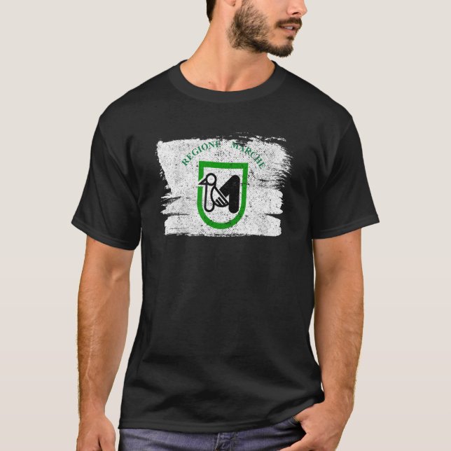 T-shirt Région des Marches Italie Drapeau italien Ancône V (Devant)