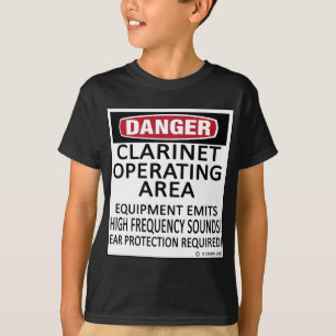 T-shirt Région d'opération de clarinette