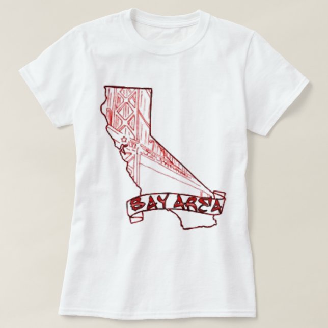 T-shirt Région la Californie de baie (Design devant)