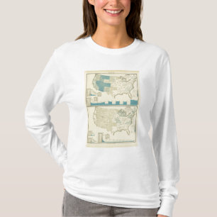T-shirt Régions argentées et de cuivre d'exploitation
