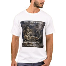 T-shirt Règle 1 du Code Pirate