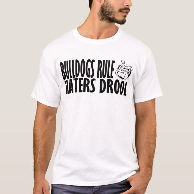 T-shirt Règle de bouledogues (Devant)