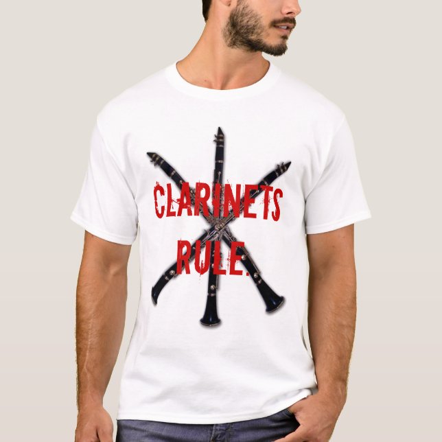 T-shirt Règle de clarinettes (Devant)