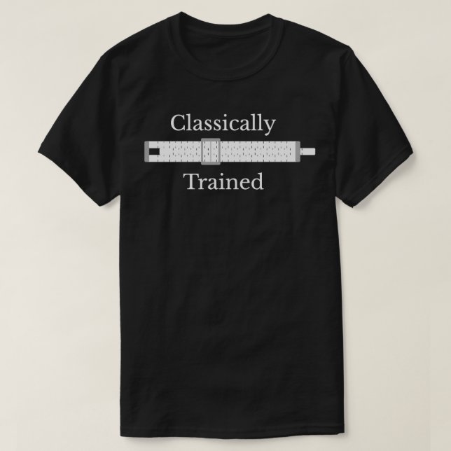T-shirt Règle de glissière de formation mécanique Calculat (Design devant)