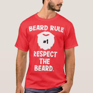 T-shirt Règle de la barbe 1 Respectez la barbe drôle Drôle