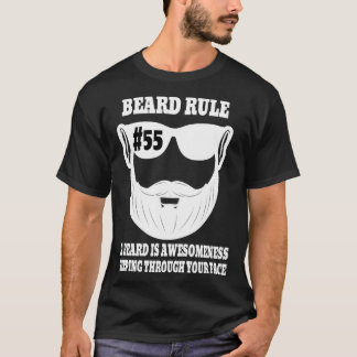 T-shirt Règle De La Barbe 55 Une Barbe Est Une Compréhensi