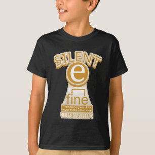 T-shirt Règle de phonie en anglais Silent E