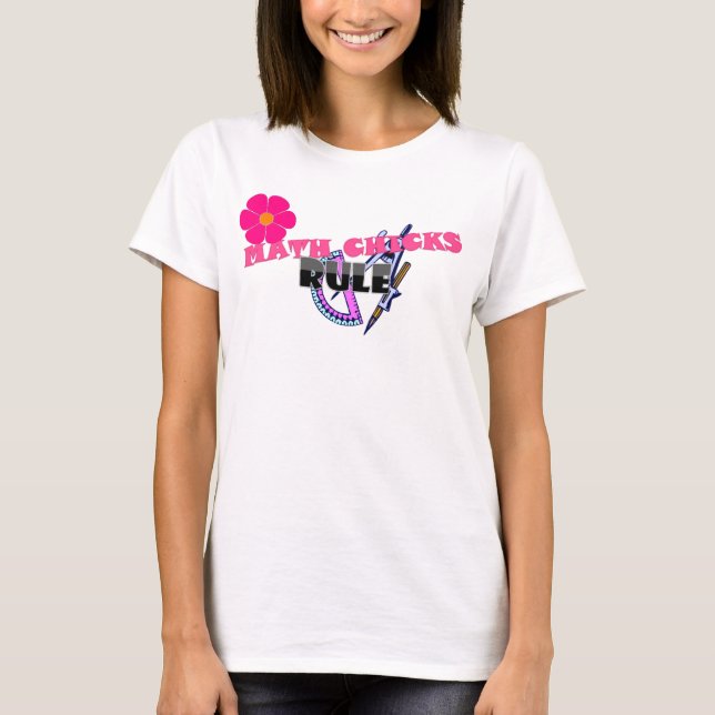T-shirt Règle de poussins de maths ! (Devant)