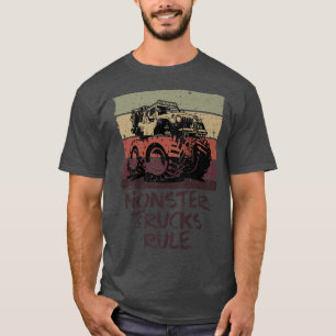 T-shirt Règle des camions Monster - Camion Monster Vintage