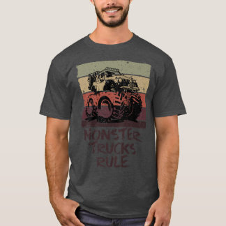 T-shirt Règle des camions Monster - Camion Monster Vintage