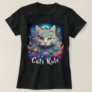 T-shirt Règle des chats multilingues mystiques amérindiens