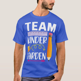 T-shirt Règle du crayon équipe maternelle jardin d'enfants