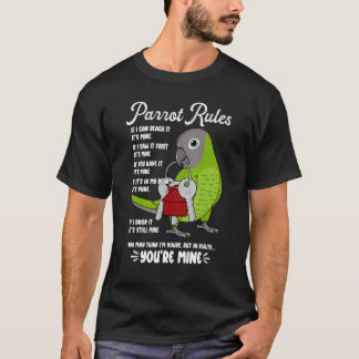 T-shirt Règlement de la maison de perroquets C'est le mien