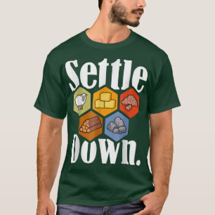 T-shirt Régler Bas Jeu De Table Nuit Les Colons Les Plus L