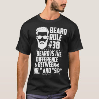 T-shirt Règles amusantes de la barbe