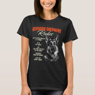 T-shirt Règles bergers allemandes - Animaux Amoureux de le