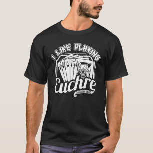 T-shirt Règles de jeu de carte Euchre Joueur Table de pont