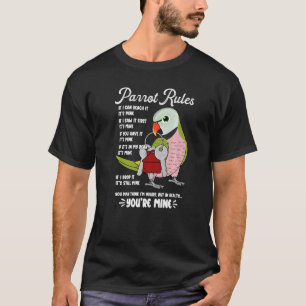 T-shirt Règles de la maison de perroquet C'est à moi Je mo