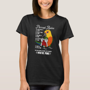 T-shirt Règles de la maison des perroquets C'est à moi Je 