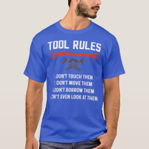 T-shirt Règles de l'outil mécanique amusant Réparation aut