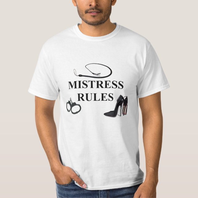 T-SHIRT RÈGLES DE MAÎTRESSE (Devant)